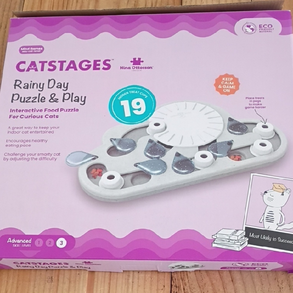 Catstages Nina Ottosson Interactive Cat Treat Puzzle and Feeder Toy - Picture 2 of 11